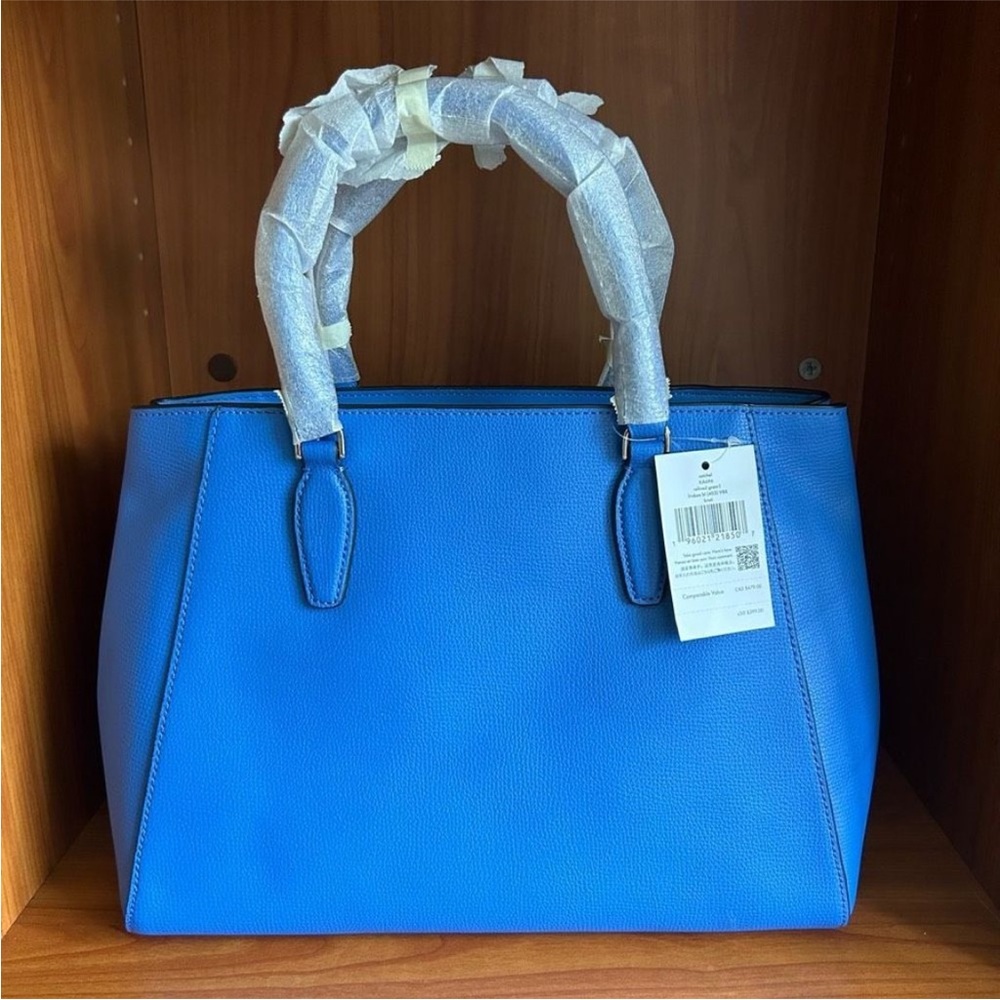 NWT Kate Spade Refined Grain Blue Satchel
